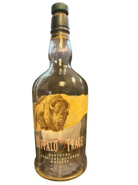 BUFFALO TRACE BOURBON WHISKEY EMPTY BOTTLE Kentucky 750 ml With Cork